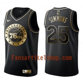 NBA Philadelphia 76ers Trikot Ben Simmons 25 Nike Schwarz Golden Edition Swingman - Herren